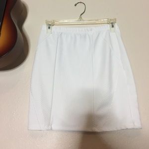 White mini dress with layered design